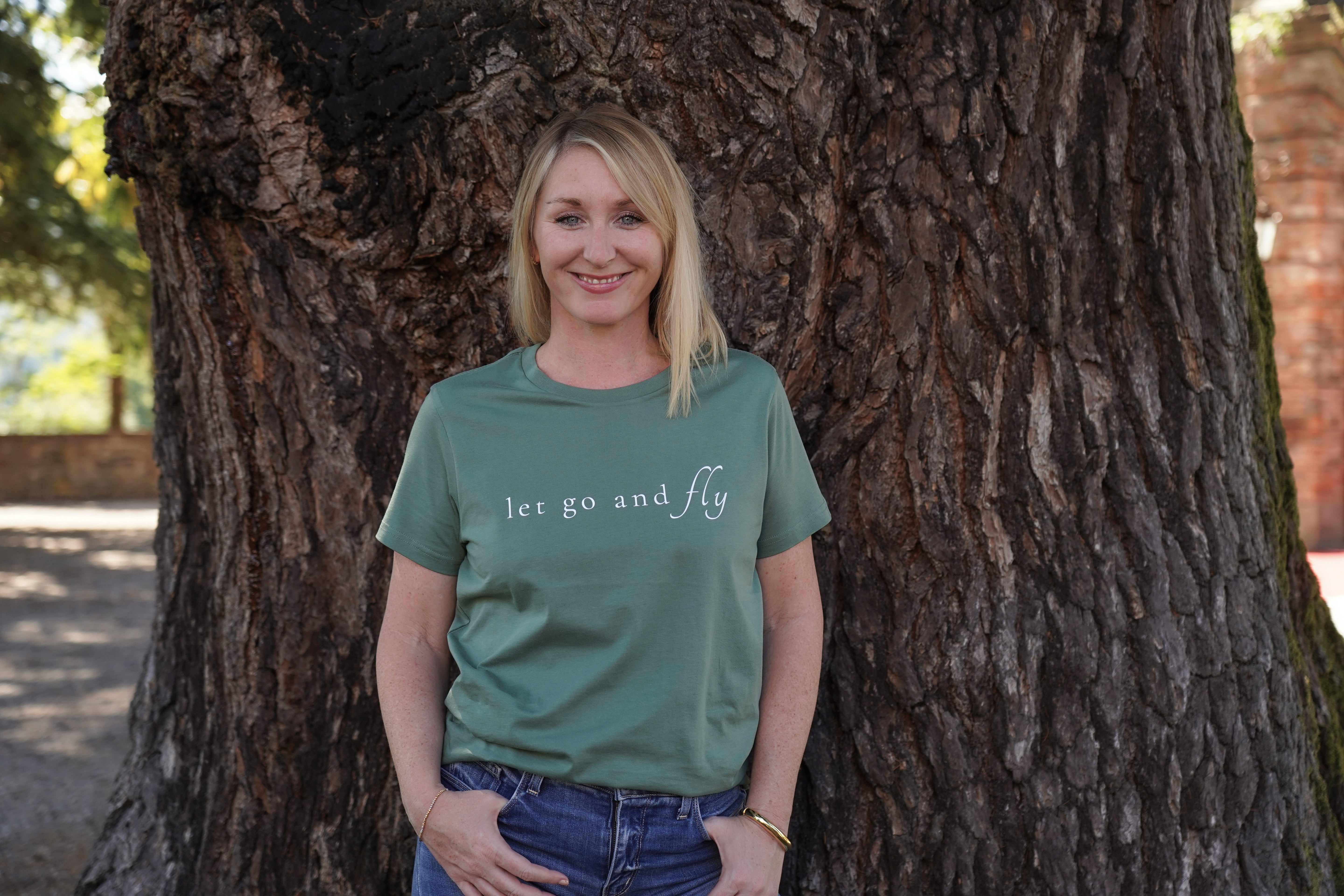 Women's Maple Tee - Let Go and Fly