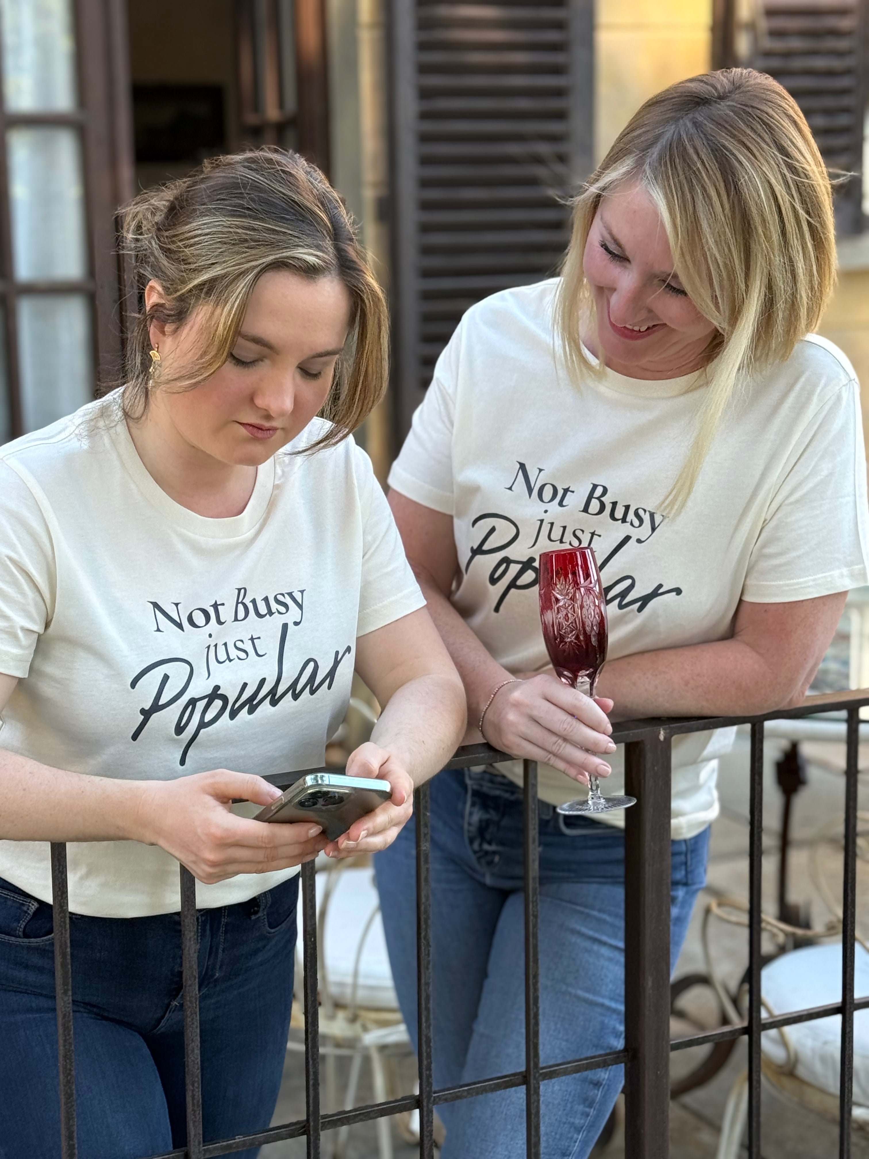 Women's Maple Tee - Not Busy Just Popular