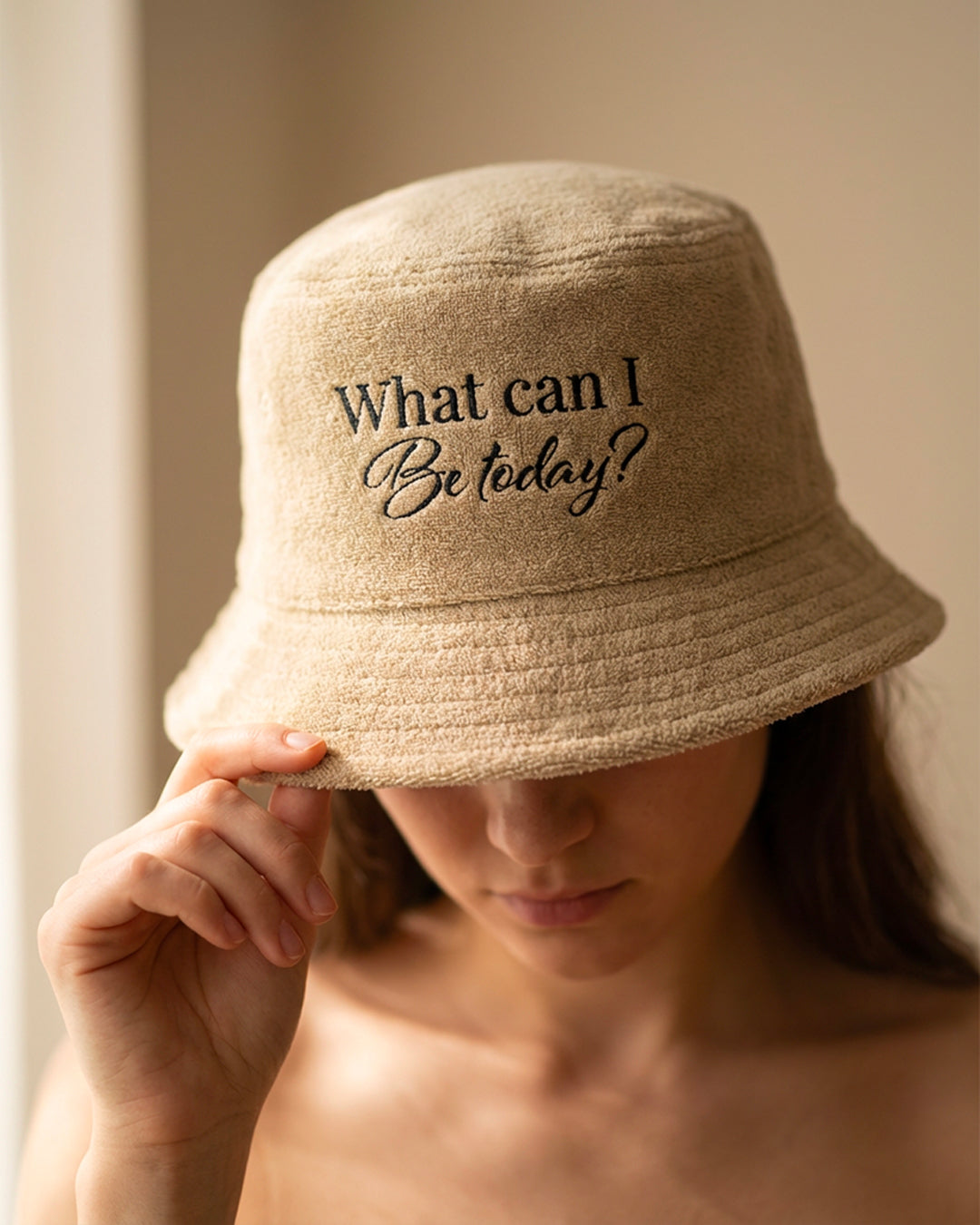 Terry Bucket Hat - What Can I Be Today?